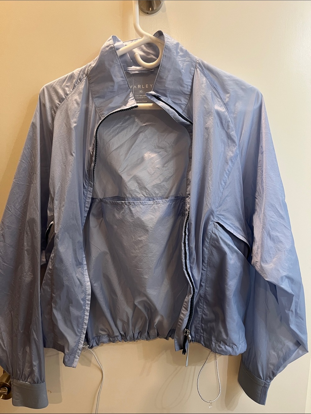 Varley Women's Pale Blue Lightweight Bomber Jacket ( read description)
